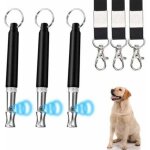 [jamais utilis�] sifflet pour chien, lot de 3 sifflets � ultrasons, sifflet haute fr�quence r�glable, ...