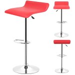 Chaises de bar, lot de 2, tabourets hauts, hauteur réglable, revêtement en pu, rotatif sur 360°, avec ... Chaises de bar, lot de 2, tabourets hauts, hauteur réglable, revêtement en pu, rotatif sur 360°, avec ...