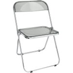 Sifree - chaise pliante robuste en acrylique et métal chaise visiteur chaise pliable style industriel ... Sifree - chaise pliante robuste en acrylique et métal chaise visiteur chaise pliable style industriel ...