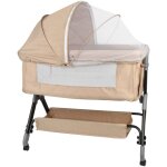 Lit bb pliable - berceau scuris avec moustiquaire anti - moustiques & 4 niveaux de hauteur (80 - ...