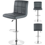 Tabourets de bar lot de 2, tabouret chaise de bar rglables hauteur industriel, pivotant 360, cuir pu, ...