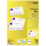 Sigel - dp830 cartes de visite imprimables, microperfor�es 85 x 55 mm tr�s blanc 150 pc(s) format du ...