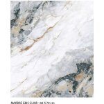 Signaletique. biz france - cr�dence cuisine adh�sive autocollante adh�sif imitation marbre gris - 60 ...