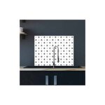 Signaletique. biz france - cr�dence cuisine adh�sive autocollante crossblack - 90 x 70 cm ? id�al fond ...