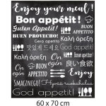 Signaletique. biz france - cr�dence cuisine adh�sive autocollante enjoy - 60 x 70 cm