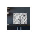 Signaletique. biz france - cr�dence cuisine adh�sive autocollante greyblue - 90 x 70 cm ? id�al fond ...