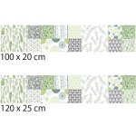 Signaletique. biz france - cr�dence cuisine adh�sive autocollante nature green - 100 x 20 cm