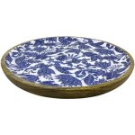 Signes grimalt - assiette florale dcorative en bois pour la cuisine, idale pour servir et dcorer, ...