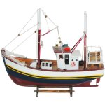 Bateau de pche en bois pour modelage et dcoration