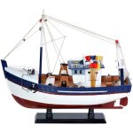 Signes grimalt - bateau de pche en bois  modeler - cadeau nautique marin et collection nautique