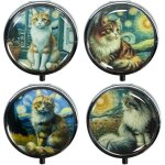 Bote  pilules multicolore pour chat, organisateur de mdicaments, complment idal pour les animaux ...