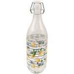 Signes grimalt - bouteille en verre avec bouchon pour citrons, id�ale pour l'eau, les boissons et la ...