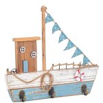 Signes grimalt - cintre bateau dcoratif avec 3 boutons pour suspendre vtements, accessoires et plus ...