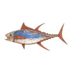 Signes grimalt - d�coration murale en forme de poisson nautique en bois, 30 cm