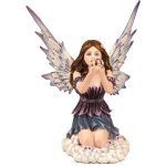 Signes grimalt - fe avec boule fantaisie bleue - figurine fe 15x13x11cm