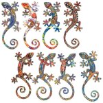 Signes grimalt - figures de figure animale lzards s 8 diffrents animaux multicolores 8u 8x17x3cm 17544 ...