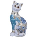 Altri - signes grimalt figures de figure de chat chat animal bleu figure 10x15x29cm 25425