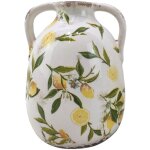 Grand vase d�coratif citron en c�ramique style m�diterran�en