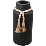 Signes grimalt - jarrn jarrones et portavelas vase noir - 30x14x14cm