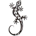 Signes grimalt - ornement mural ethnique en métal lézard pour décoration intérieure, applique murale ... Signes grimalt - ornement mural ethnique en métal lézard pour décoration intérieure, applique murale ...