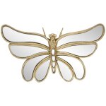 Signes grimalt - ornement mural papillon avec miroir pour d�coration de jardin de maison