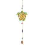 Signes grimalt - pendentif tortue d�coratif en bois pour style maritime, accessoire nautique parfait ...