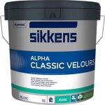 Alpha classic velours sikkens peinture intérieur professionnel, séchage rapide & ecolabel couleur: blanc ... Alpha classic velours sikkens peinture intérieur professionnel, séchage rapide & ecolabel couleur: blanc ...