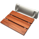 Siko multi si�ge de douche rabattable en bois avec support, marron (sedwood)