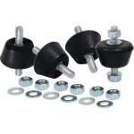 Silent bloc conique pour climatiseur lot 4 silent bloc pied anti vibration pour support mural climatiseur ...