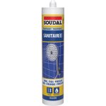 Silicone sanitaire - mastic ac�tique sanitaire - soudal - 290 ml transparent