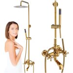 Silla �l�gant colonne de douche retro camilla avec mitigeur ext�rieur syst�me de douche, dor�