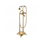 Desconocido - silla lgant robinet de baignoire retro sur pied avec inverseur et bec rotatif, dor