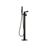 Desconocido - silla lgant robinet de baignoire sur pied avec inverseur et bec rotatif, noir