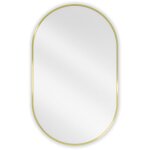 Desconocido - silla miroir mural ovale, 90 x 55 cm, cadre dor�