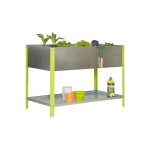 Simonrack - potager urbain mtallique 850x900x400 mm, 100 l, jardinire extrieure rsistante vert / ...
