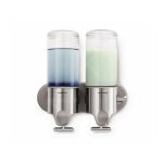 Simplehuman - accessoires de salle de bains - distributeur de savon et shampooing, 2x 444 ml, inox brossé ... Simplehuman - accessoires de salle de bains - distributeur de savon et shampooing, 2x 444 ml, inox brossé ...