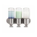 Simplehuman - accessoires de salle de bains - distributeur de savon, shampooing et conditionneur, 3x ... Simplehuman - accessoires de salle de bains - distributeur de savon, shampooing et conditionneur, 3x ...