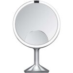 Simplehuman - miroirs cosmétiques - miroir cosmétique avec éclairage trio max, acier inoxydable brossé ... Simplehuman - miroirs cosmétiques - miroir cosmétique avec éclairage trio max, acier inoxydable brossé ...