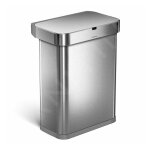 Simplehuman - poubelles - poubelle sans contact avec commande de voix et de mouvement, 58 l, inox brossé ... Simplehuman - poubelles - poubelle sans contact avec commande de voix et de mouvement, 58 l, inox brossé ...