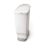 Simplehuman - poubelles - poubelle slim 40 l, blanc cw1362