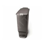 Simplehuman - poubelles - poubelle slim 40 l, gris cw1363