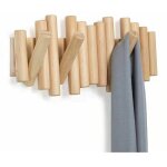 Simplicity - porte - manteau mural en bois massif fait  la main avec 5 crochets modernes et uniques ...