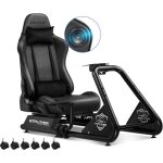 Gtplayer - simulateur de conduite, sige de simulation pour pc avec haut - parleurs, support pour volant ...