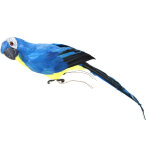Simulation de perroquet d'oiseau artificiel de 45cm, plumes d�coratives, artisanat, accessoires de jardinage, ...
