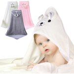3 pièces cape de bain bébé à capuche, 80 x 80cm sortie de bain bébé super absorbante, drap serviette ... 3 pièces cape de bain bébé à capuche, 80 x 80cm sortie de bain bébé super absorbante, drap serviette ...