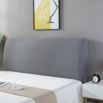 Couvre de t�te de lit, housse de lit extensible protecteur de chevet d�coratifs anti - poussi�re utilis� ...