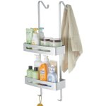 Etagere douche  suspendre, rangement douche sans percage avec 2 pices rglable panier  suspendre pour ...