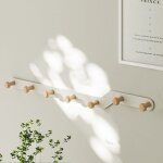 Porte - manteau mural avec 7 crochets, support mural en m�tal, pour entr�e, salle de bain, chapeaux, ...