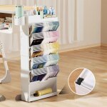 Sinbinta ? �tag�re mobile � 7 niveaux ? chariot de rangement en plastique l�ger ? longueur 34cm, largeur ...