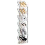 Sinbinta - tagre chaussure  6 niveaux, rangement chaussure, peu encombrante troite etagere chaussure, ...